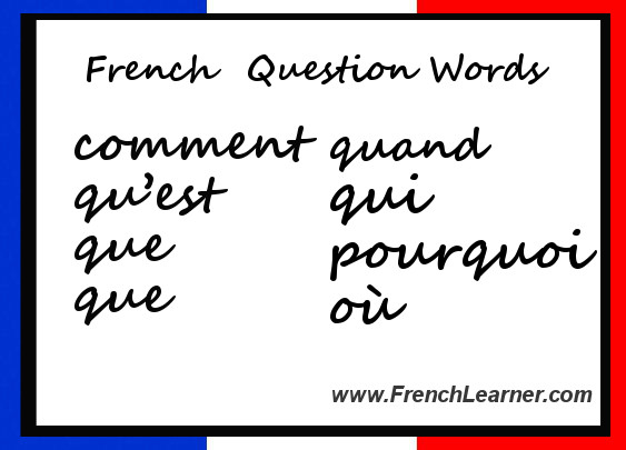 French Question Words